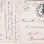 Bayern - München IV Würzburg Bahnpost-K1 AK München - Fürth 1911