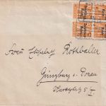 DR-Infla - München Ulm Zg. 52 Bahnpost-Ra4 Brief n. Günzburg 1920