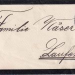 DR - Mühldorf Salzburg ZG 951 Bahnpost-K1 Trauerdrucksache n. Laufen 1924
