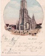 Bayern - Pfronten Ried Kempten CII Bahnpost-K1 AK Ulm 1903