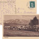 DR - Scheidegg II Röthenbach Bahnpost-K1 AK Scheidegg n. Köthen 1928
