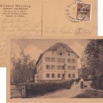 DR-Infla - Wemding I Nördlingen Bahnpost-K1 AK Wildbad Wemding - Cham 1921