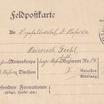 Bayern - Neuoffingen III Donauwörth Bahnpost-K1 Feldpostkarte Dillingen 1914