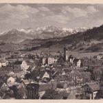 DR - Lindau München Zug 857/- apt. Bahnpost-Ra4 AK Immenstadt - München 1924