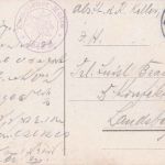 Bayern - Oberstdorf II Immenstadt Bahnpost-K1 Feldpostkarte n. Landsberg 1917