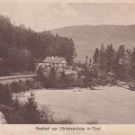 Österreich - Kempten Reutte Zug 18 Bahnpost-K1 AK Musau/Ulrichsbrücke 1921