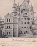 Bayern - Kaufbeuren II Lechbruck Bahnpost-K1 AK Neuschwanstein - Durach 1910