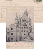 Bayern - Kaufbeuren II Lechbruck Bahnpost-K1 AK Neuschwanstein - Durach 1910