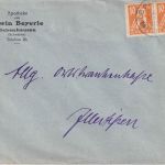 Bayern - Kempten II UlmI Bahnpost-K1 Brief Babenhausen - Illertissen 4.5.1920