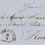 Bayern/Preussen - Bahnh. Augsburg 12/9 (1857) Portobrief n. Köln
