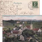 Bayern - Lechbruck Marktoberdorf Bahnpost-K1 AK Heimenkirch - Kempten 1914