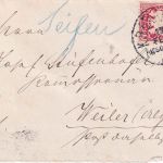 Bayern - Augsburg Lindau II Bahnpost-K1 Brief stationsaufgabe Seifen 1888