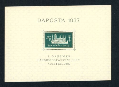Danzig Block Nummer 1b postfrisch
