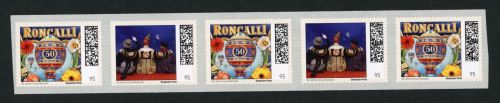 Dt.Post Sonderedition "50 Jahre Circus-Theater Roncalli 5er Streifen aus Rolle