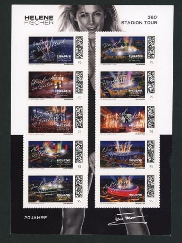 Dt.Post Limitierte Sonderedition "20 Jahre Helene Fischer" - 360° Tour 10x0,95