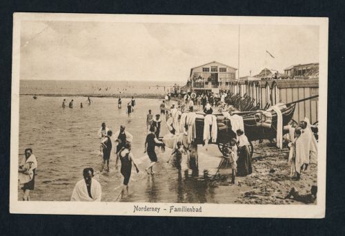 Ansichtskarte Norderney - Familienbad 1922