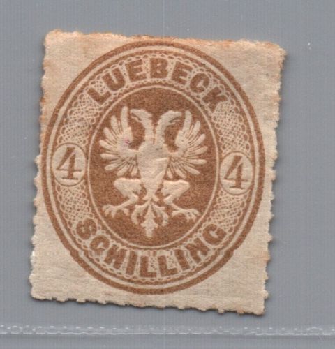 Lübeck Michel Nummer 12 ungebraucht Falz