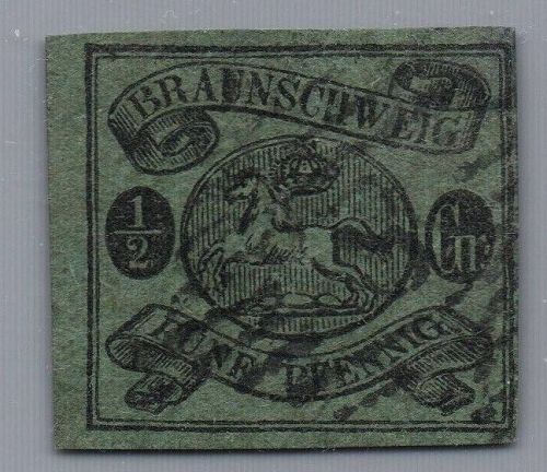 Braunschweig Michel-Nr. 10 A gestempelt geprüft
