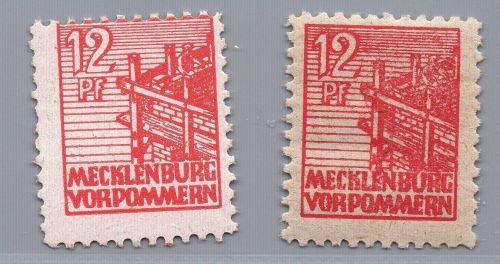 Alliierte Besetzung - SBZ Michel-Nr. 36 x + y postfrisch