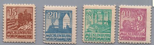Alliierte Besetzung - SBZ Michel-Nr. 37 - 40 postfrisch