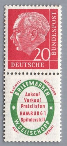 Bund Zusammendruck Michel-Nr. S 29 postfrisch
