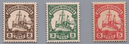 Dt. Kolonien Deutsch Ostafrika Michel-Nr. 11 - 13 postfrisch