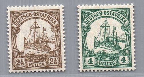 Dt. Kolonien Deutsch Ostafrika Michel-Nr. 22 + 23 postfrisch