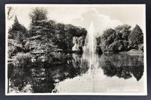 Ansichtskarte Cottbus - Stadtpark 1929