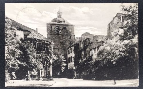 AK Heidelberg - Wartturm, Ludwigsbau , Ruprechtsbau - 1920