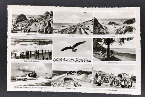 Ansichtskarte Gruß von der Insel Sylt - 1958