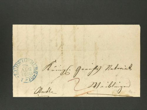 Brief Ludwigsburg nach Waiblingen 1849