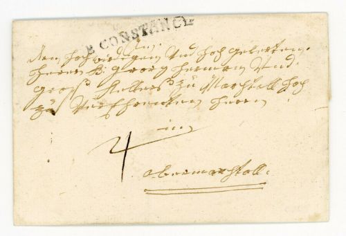 Baden Vorphilatelie Briefhülle De Constance (Konstanz) mit Siegel