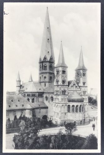 Anischtskarte Bonn - Münsterkirche - 1908
