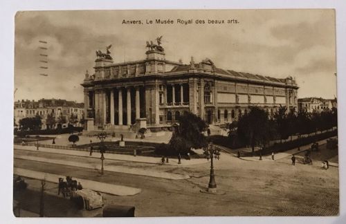 Feldpostkarte AK Antwerpen 1914 nach Straubing