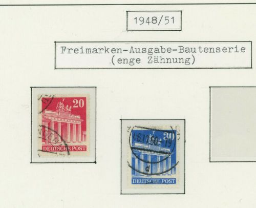 Alliierte Besetzung Bauten - Lot aus Sammlung siehe Bild
