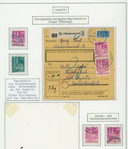 Alliierte Besetzung Bauten - Lot aus Sammlung siehe Bild