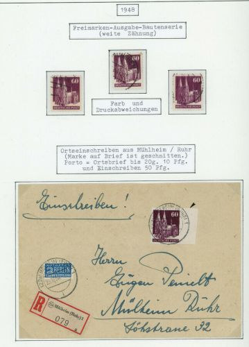 Alliierte Besetzung Bauten - Lot aus Sammlung siehe Bild