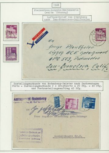 Alliierte Besetzung Bauten - Lot aus Sammlung siehe Bild