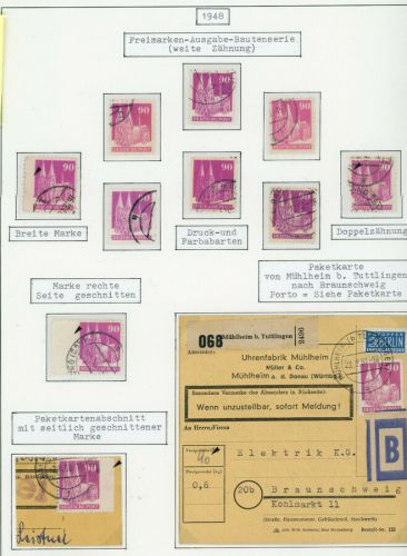 Alliierte Besetzung Bauten - Lot aus Sammlung siehe Bild