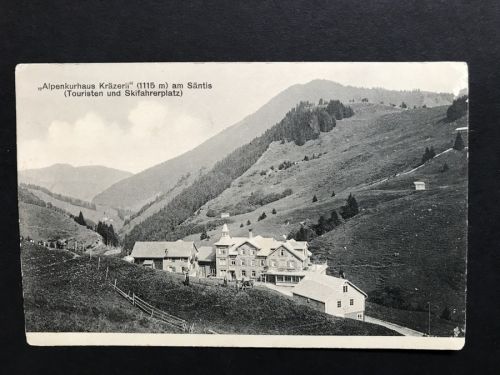 Ansichstkarte Schweiz - Alpenkurhaus Kräzerli am Säntis - Kaserne Herisau 1916