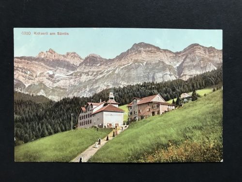 Ansichstkarte Schweiz - Kräzerli am Säntis