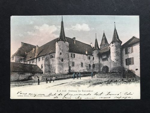 Ansichtskarte Schweiz Chateau de Colombier 1907