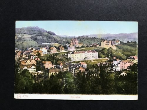 Ansichstkarte Schweiz Herisau 1907 nach Elm