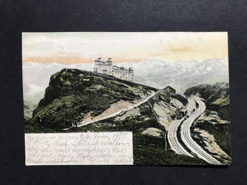 Ansichstkarte Schweiz Regi-Kulm und die Alpen 1905