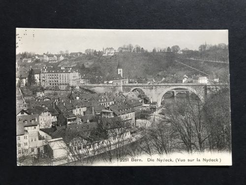 Ansichtskarte Schweiz Bern Die Nydeck 1908