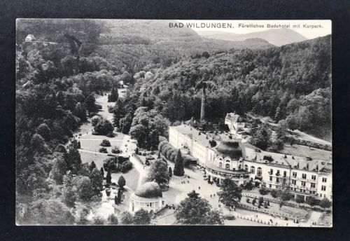 AK Bad Wildungen Badehotel und Kurzpark 1913 nach Altona