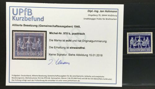 Alliierte Besetzung 970 b postfrisch - Kurzbefund