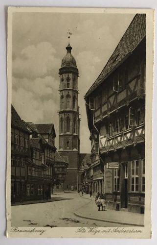 AK Braunschweig - Alte Wage m. Andreasturm - Feldpost - 13.6.1941 n. Langenhagen