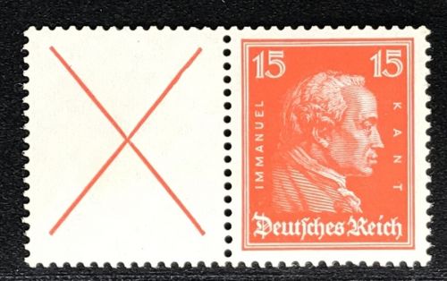 Dt. Reich Zusammendruck aus MH - W 23 ungebraucht Falz