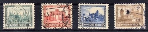 Dt. Reich Mi. Nummer 450 - 453 gestempelt